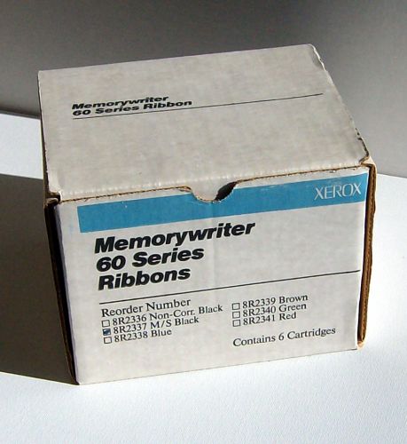 Xerox MemoryWriter 60 Series 8R2337 M/S Black (1 Box of 6 Cartridges)
