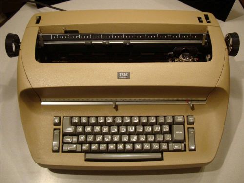 Beautiful VTG 70s? IBM &#034;Selectric&#034; I? commercial typewriter beige computer