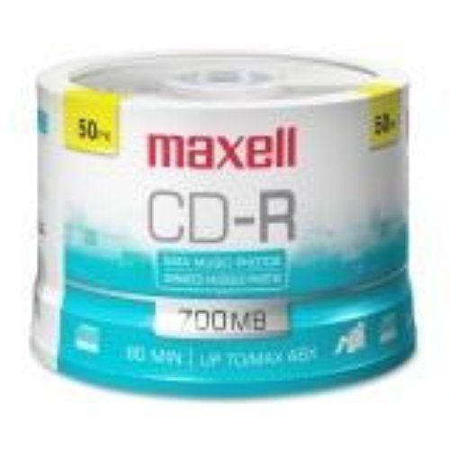 Maxell RECORDABLE 48x 50 SPINDLE CD-R Media 648250