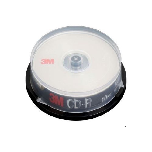 10Pcs 3M Blank CD-R CDR Recordable Media Disc PHOTO 700MB 80Min 52x with Case