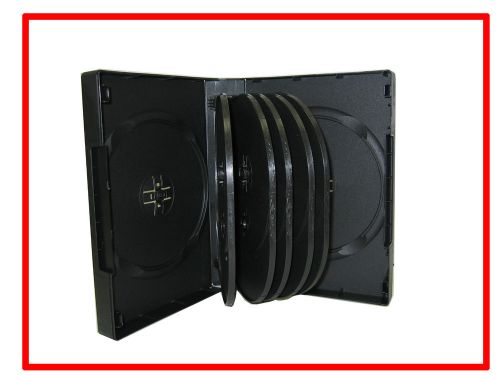 39mm DVD CD Movie Game Case Black Multi 12 Discs with Flip 6 Pk Canada n USA
