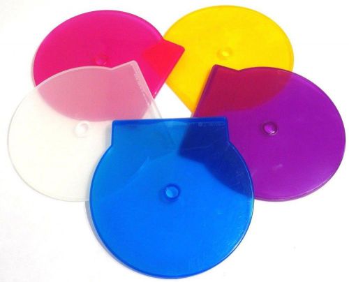5 PACK MULTICOLOR BLU-RAY PLASTIC CLAMSHELL CASE PROTECTORS SLEEVES HOLDER COVER