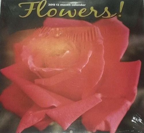 2015 FLOWERS 12x12 Wall Calendar NEW &amp; SEALED - Scenic Nature Every Month!