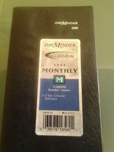 Year 2000 Day Minder mini calendar pocket planner monthly appointment book diary