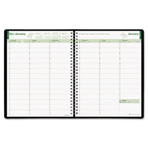 Brownline ecologix weekly planner - weekly - 8.50&#034; x 11&#034; - 1 year - (cb425wblk) for sale