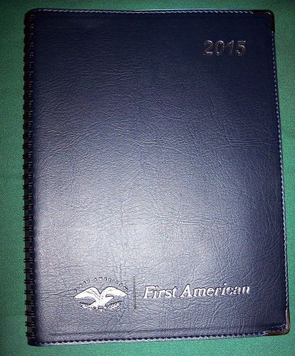2015 Executive American Appointment Planner Organizer Silver Blue SHIPS NOW