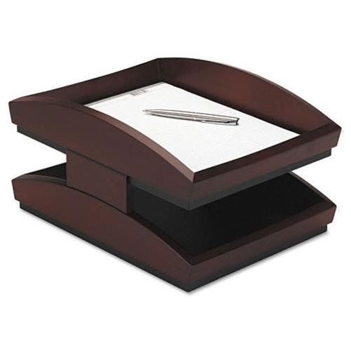 ROLODEX 19270 Executive Woodline Ii Front Loading Legal Desk Tray, Two Tier,