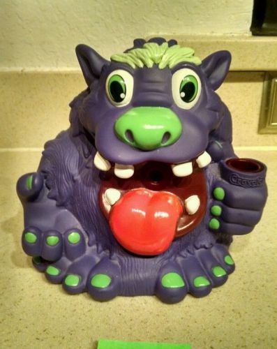 Crayola Monster Burping Pencil Sharpener Kids Battery Operated Rare