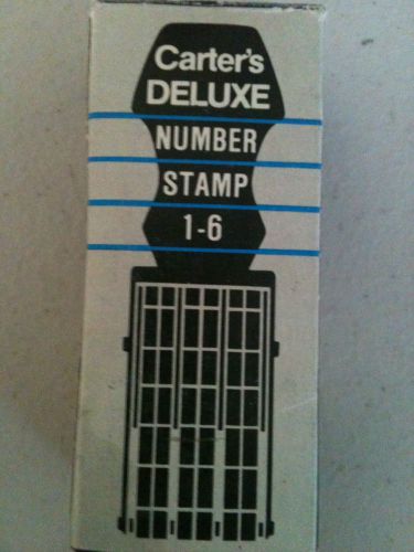Carters Deluxe Number stamp 1-6