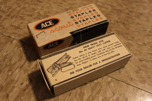 Ace Scout #200 Vintage Staples For Stapler #202 Full Box 1970s