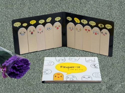 200 Pages Hot Ten Fingers Sticker Post It Bookmark Flags Memo Sticky Notes Pads