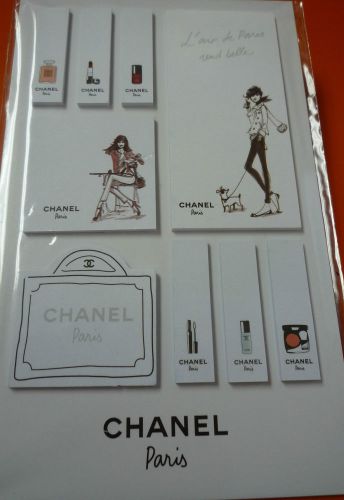 New Sealed CHANEL Post It Sticky Memo Notes VIP GIFT 9 design