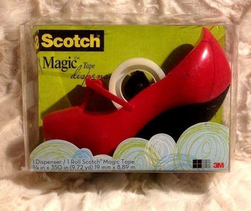 Scotch brand magic tape dispenser  adorable red shoe for sale