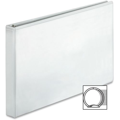 Business Source Tabloid Reference Binder - 1&#034; -11&#034;Wx17&#034;L -White -1 Ea- BSN45100