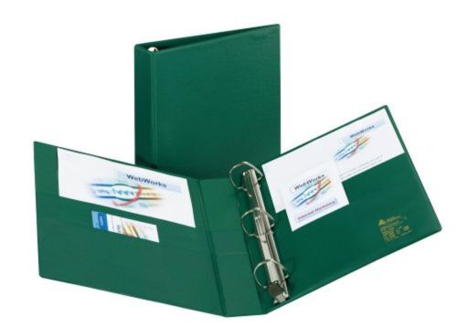Avery Heavy-Duty Binder with 5-Inch One Touch EZD Ring, Green (79786)