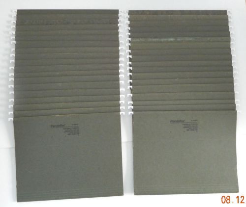 39 pendaflex hanging file folders, letter size 8.5&#034; x 11&#034;, include tabs &amp; labels for sale