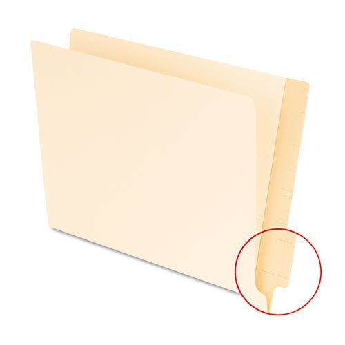 Laminated Tab Shelf File Folders, Straight Cut End Tab, 11 pt Letter, 100/Box
