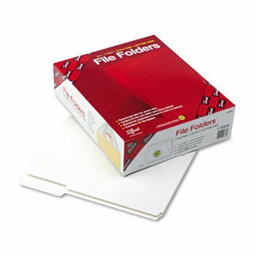 Smead File Folders, 1/3 Cut, Reinforced Top Tab, White, 100 per Box (SMD12834)