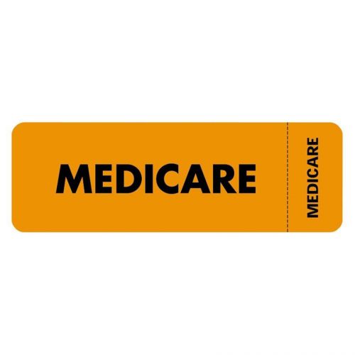 Tabbies Medicare Insurance Label - 3&#034; Width X 1&#034; Length - 250 / Roll (tab03080)