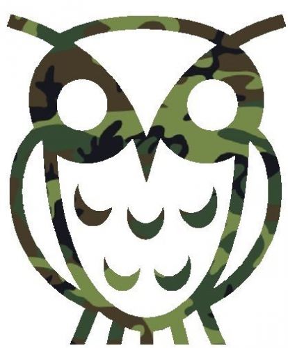 30 Custom Camo Abstract Owl Personalized Address Labels