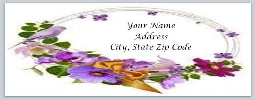 30 Flowers Personalized Return Address Labels Buy 3 get 1 free (bo26)