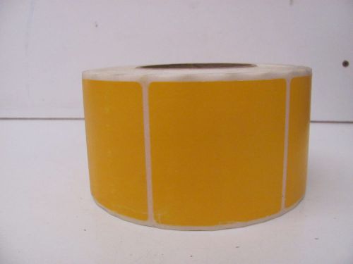 ASL KP122420 ROLL OF 1000 YELLOW LABELS 3&#034; X 3&#034; NNB!!!