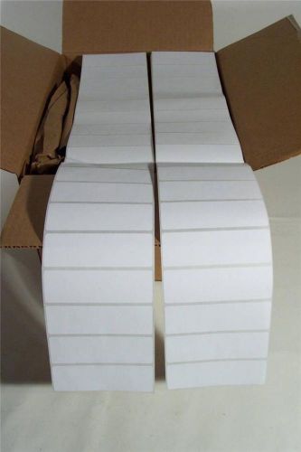 20,000 4 x 1.25&#034; fan fold - non-top coated direct thermal labels - 1 box - nib for sale