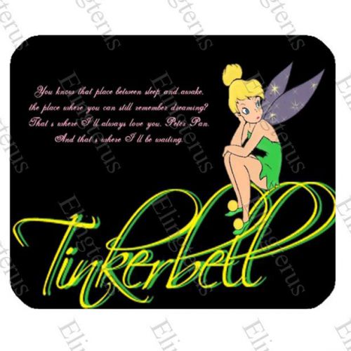 New Tinkerbell Mouse Pad Backed With Rubber Anti Slip for Gaming