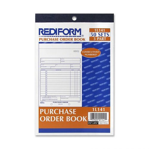 Rediform Purchase Order Form - 50 Sheet[s] - 3 Part - Carbonless - 7.87&#034; (1l141)