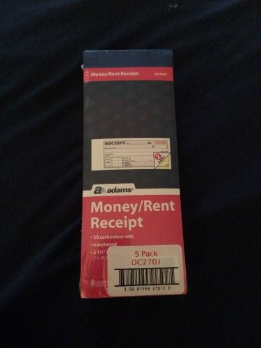 Money/rent Receipt 5pk