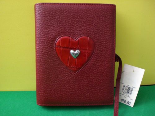 NEW Brighton Leather Note Pad Holder 7.75&#034; X 5&#034; Love Beat Collection