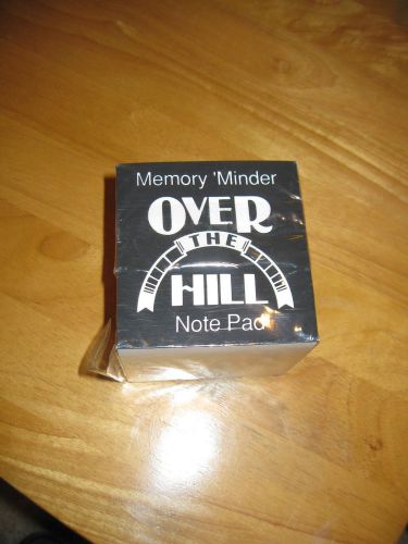 Memory Minder ~ Over The Hill ~ Memo Pad / Cube ~ 3 1/4&#034;