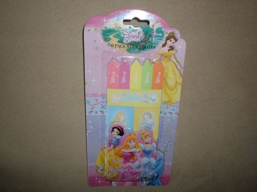 Disney Princess 9 Pack Sticky Note Set (Each Pack Has 50 Sheets) NEW IN PACKAGE!