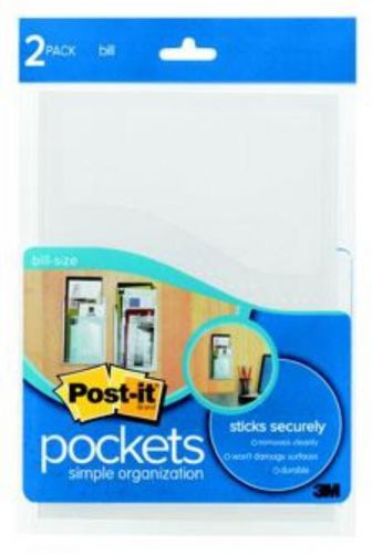 Post It Pockets Clear Dot Pattern 5-3/8&#039;&#039; x 7-7/8&#039;&#039; 2 Count