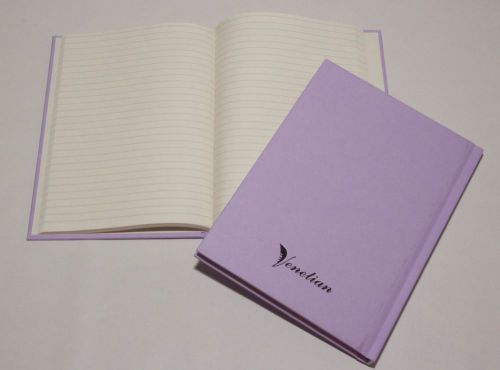10 A5 Feint Ruled Note Books. Carbon Nuetral Heritage Lilac Vintage Cover.