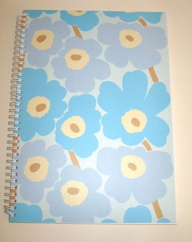 Marimekko Notebook Sketchbook Large Unikko Light Blue from Finland