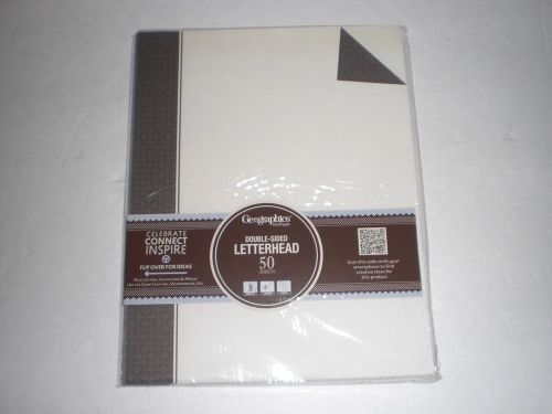 GEOGRAPHICS DOUBLE-SIDED LETTERHEAD 50 SHEETS MODEL 48440
