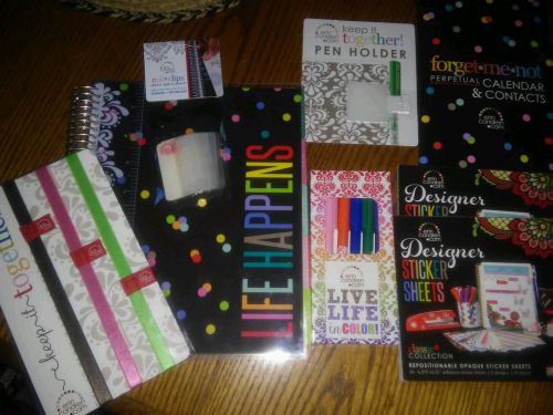 NEW Erin Condren Life Planner 2015 with LOTS of accessories also NEW