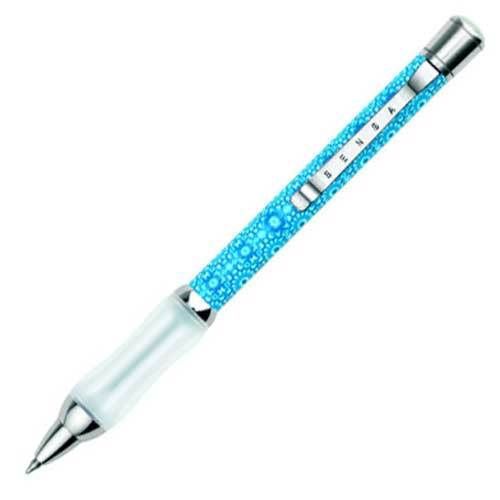 Sensa Mosaic Azul Blue New Black Gel Ink Ballpoint Pen