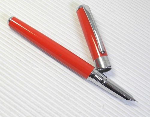 POKY F 400 Fountain Pen RED free 5 JINHAO HIGH QUALITY cartridges BLUE ink