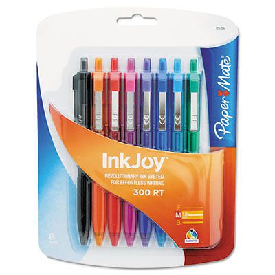 InkJoy 300RT Fashion-Wrap Ballpoint Pen Assortment, 1mm, 8/Pack