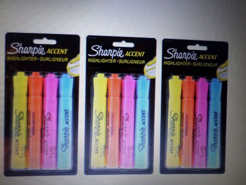 Sharpie Accent Chisel Tip Tank Highlighters (Pack of 12)
