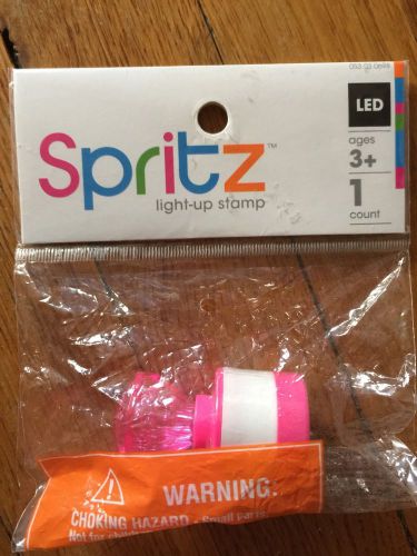 Spritz Light UP Bracelet Pink Spiked Snapped  Brand New