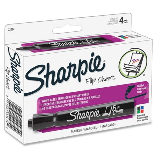 Sharpie Flip Chart Bullet Tip Markers 4 Colors