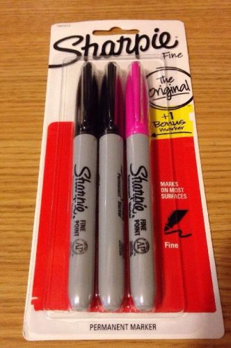 BNIP Sharpie Fine The Original Marker with BONUS Pink Marker
