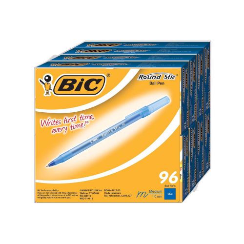 BIC Round Stic Xtra Life - 96 Count - Blue