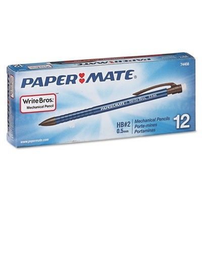 12 Pack PaperMate Write Bros. HB #2 Mechanical Pencils, 0.5 mm, Free Shipping