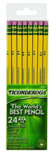 Dixon Ticonderoga Yellow Pencil 24 Count