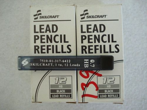 Lead Pencil Refills Skilcraft 7510-01-317-6422 HM 0.7mm 12 Leads 25 Tubes = 300