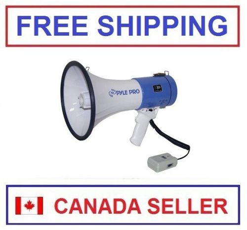 New PYLE PRO PMP50 Bullhorn 50 Watt Professional Megaphone w/Siren